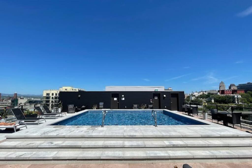 Condo Chic, Centre-Ville Piscine, Terrasse, Gym Québec Exteriör bild